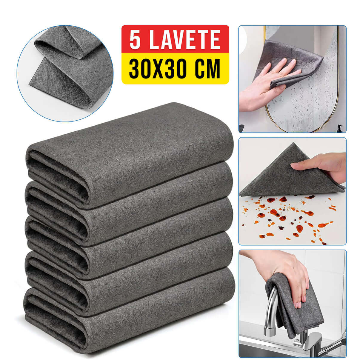 Set 5 Lavete Magice Promiso